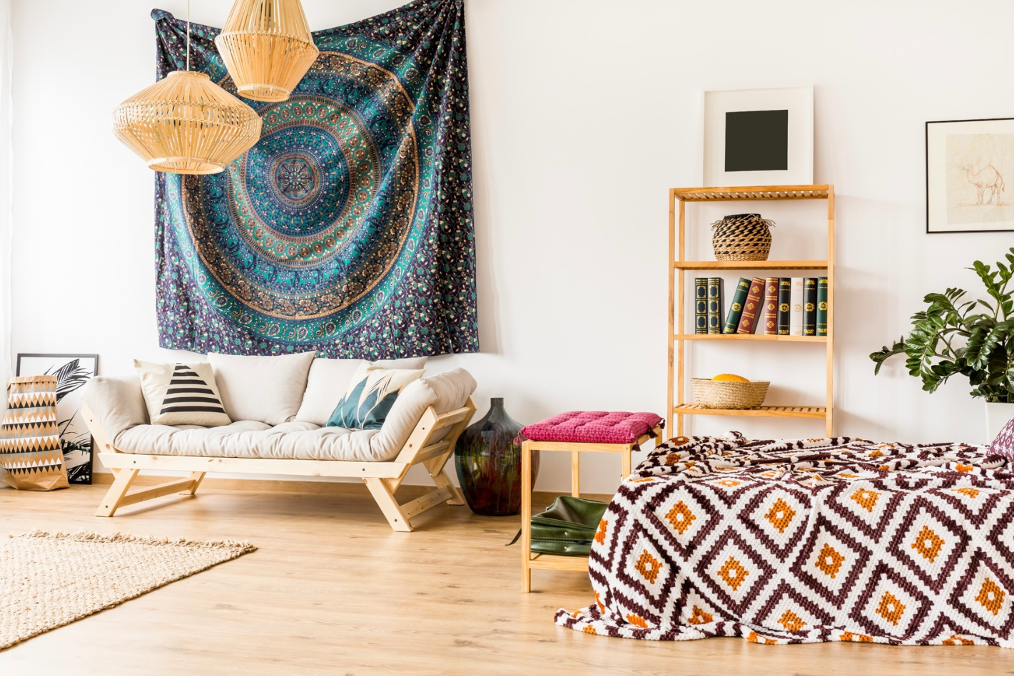 desain interior bohemian - interiormu